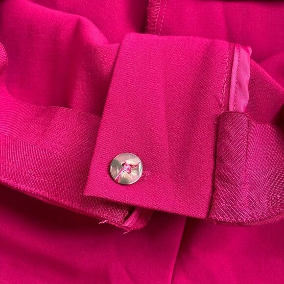 Christian Lacroix NWT Wide Leg Trousers Haute Couture Luxury Fuschia Barbie 12 - Picture 5 of 7